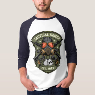 Camiseta Emblema de Insignia Militar para Jugadores Táctico