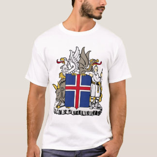 Camiseta emblema de islandia