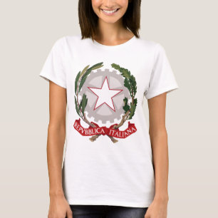 Camiseta emblema de italy