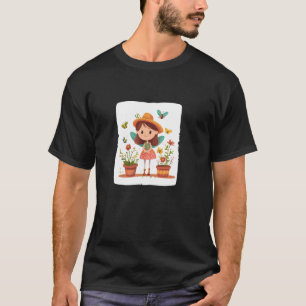 Camiseta Emblema de jardinero de hadas para almas con dedos
