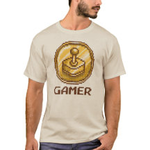 Emblema de Joystick Gamer Pixel - Juegos Retro