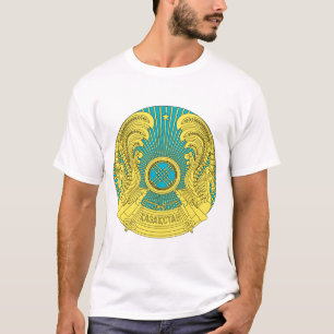 Camiseta emblema de kazajistán