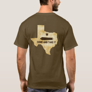 Camiseta Emblema de la bandera Come and Take It en Texas