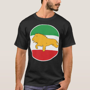 Camiseta Emblema de la bandera histórica del León y Sol ira