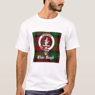 Camiseta Emblema de la Cresta del Clan Boyd y Tartán