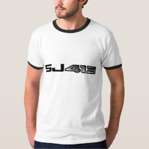 Camiseta Emblema de la escritura de Suzuki SJ 413