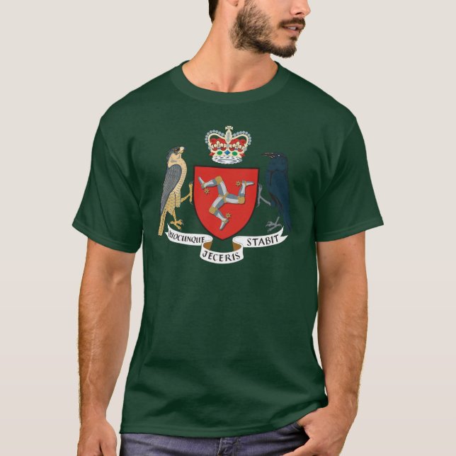 Camiseta emblema de la isla del hombre (Anverso)