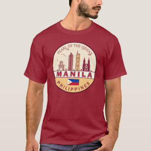 Camiseta Emblema de la línea aérea de la ciudad de Filipina