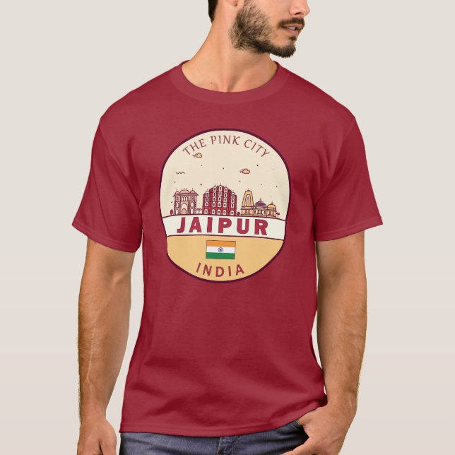 Camiseta Emblema de la línea aérea de la ciudad de Jaipur (Anverso)