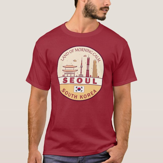 Camiseta Emblema de la línea aérea de la ciudad de Seúl (Anverso)