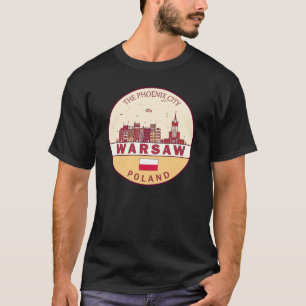 Camiseta Emblema de la línea aérea de la ciudad de Varsovia