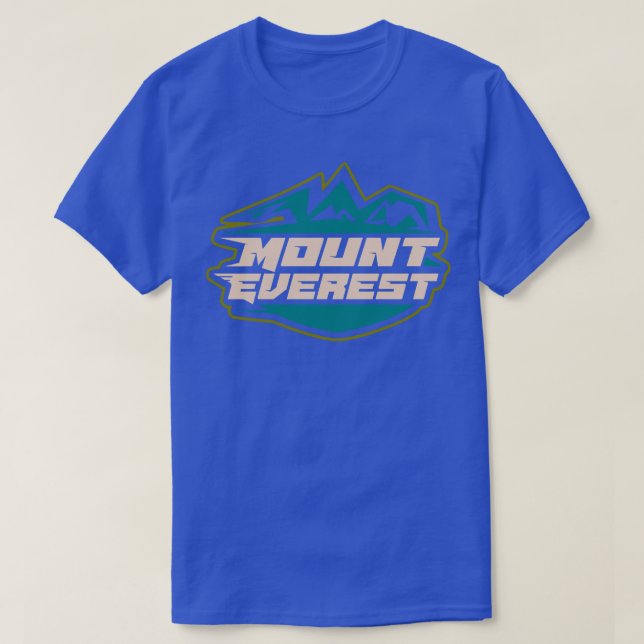Camiseta emblema de la placa del monte Everest (Diseño del anverso)