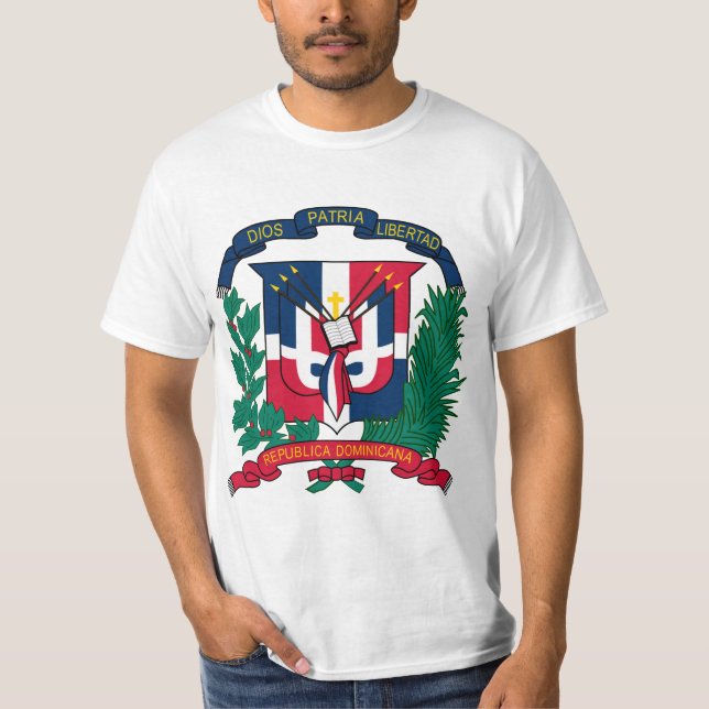 Camiseta emblema de la república dominicana (Anverso)