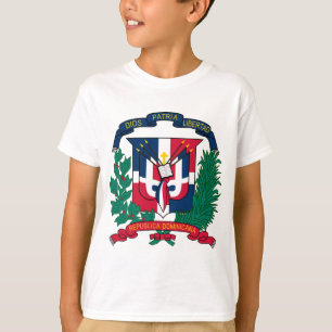 Camiseta emblema de la república dominicana