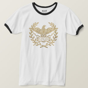 Camiseta Emblema de mosaico de águila del Imperio Romano