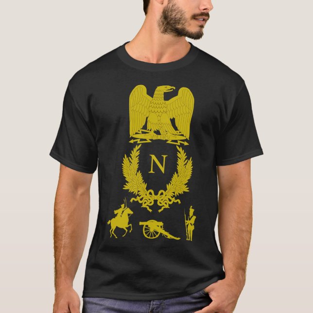 Camiseta Emblema de Napoleón Bonaparte - Historia Militar D (Anverso)