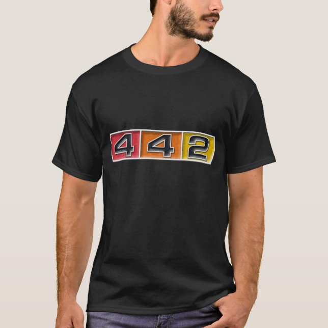 Camiseta Emblema de Oldsmobile 442 (Anverso)