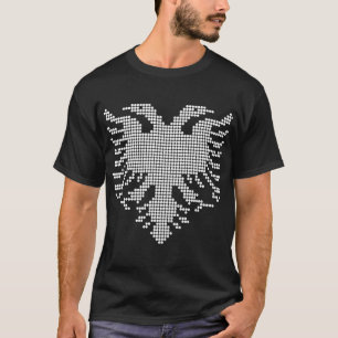 Camiseta Emblema de punto albano de águila bicéfala
