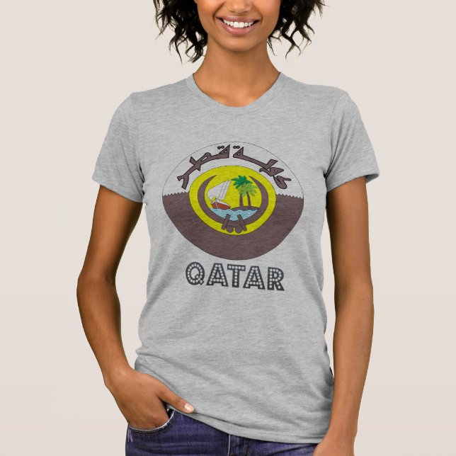 Camiseta Emblema de Qatari (Anverso)