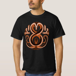 Camiseta Emblema de Serpiente Mística