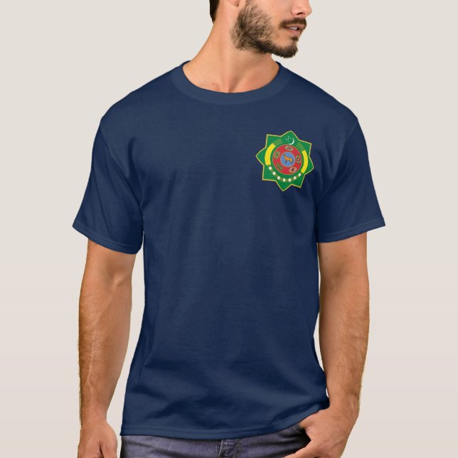 Camiseta Emblema de Turkmenistán (Anverso)