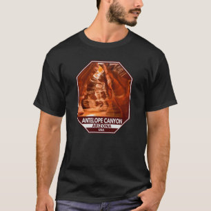 Camiseta Emblema de viajes Antelope Canyon Arizona