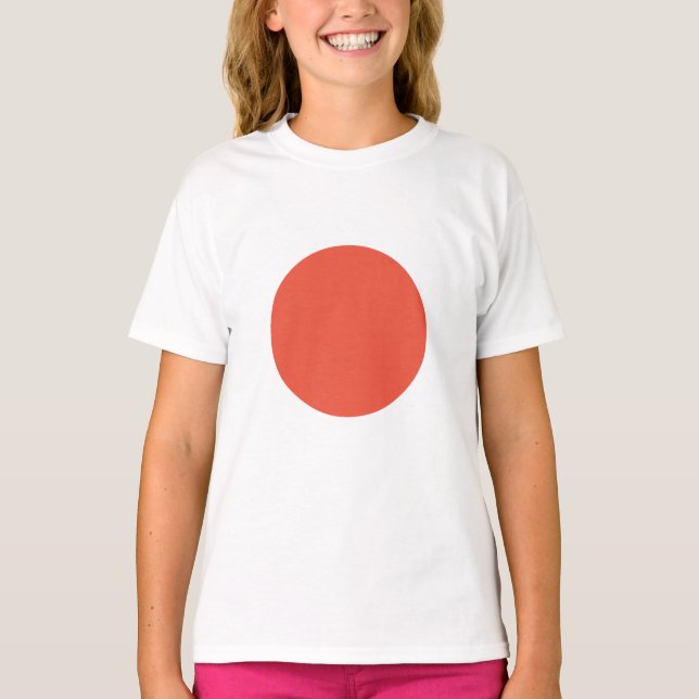 Camiseta Emblema del círculo de la bandera japonesa que sal (Anverso)