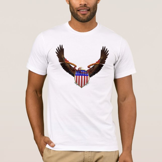 Camiseta Emblema del KRW American Eagle patriótico (Anverso)