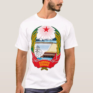 Camiseta emblema del norte de Corea
