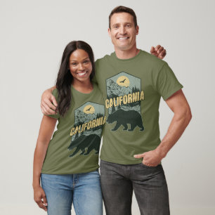 Camiseta Emblema del Oso Salvaje de California