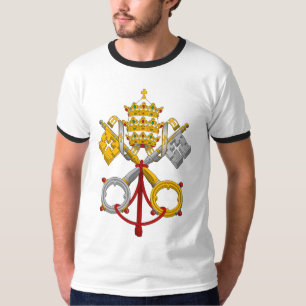 Camiseta Emblema del papa oficial Symbol Coat del papado