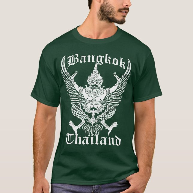 Camiseta Emblema del vintage de Tailandia Bangkok (Anverso)