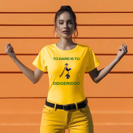 Camiseta "Emblema deportivo" vintage con Didgeridoo Motif