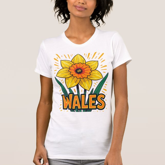 Camiseta Emblema Emblemático de Narciso Retro Sobredimensio (Anverso)
