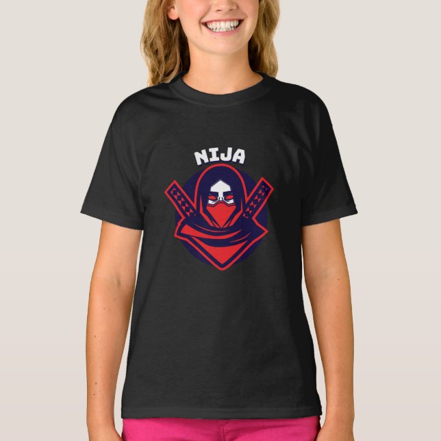 Camiseta Emblema Guerrero Audaz – Logo Ninja (Anverso)
