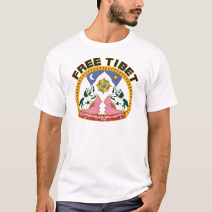 Camiseta Emblema libre de Tíbet