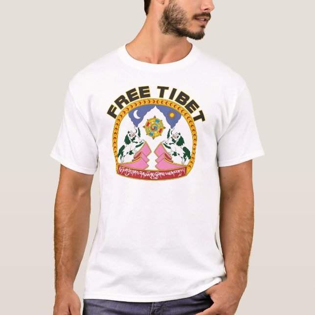 Camiseta Emblema libre de Tíbet (Anverso)