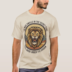Camiseta Emblema majestuoso del león rugiente