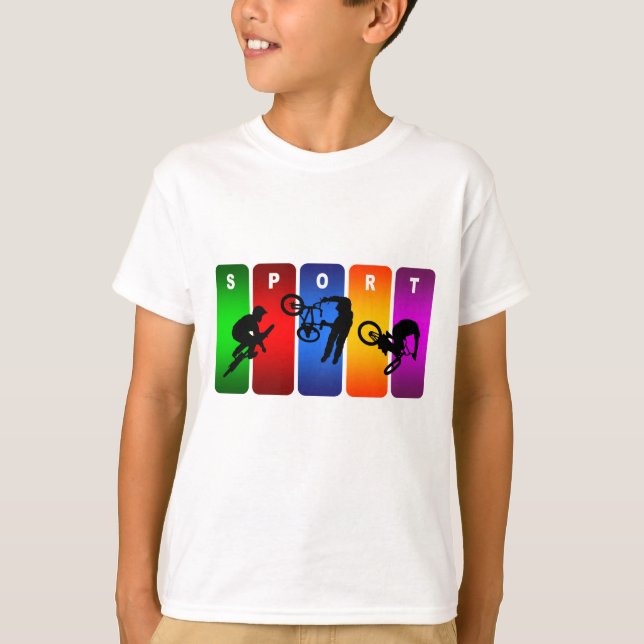 Camiseta Emblema multicolor de BMX (Anverso)