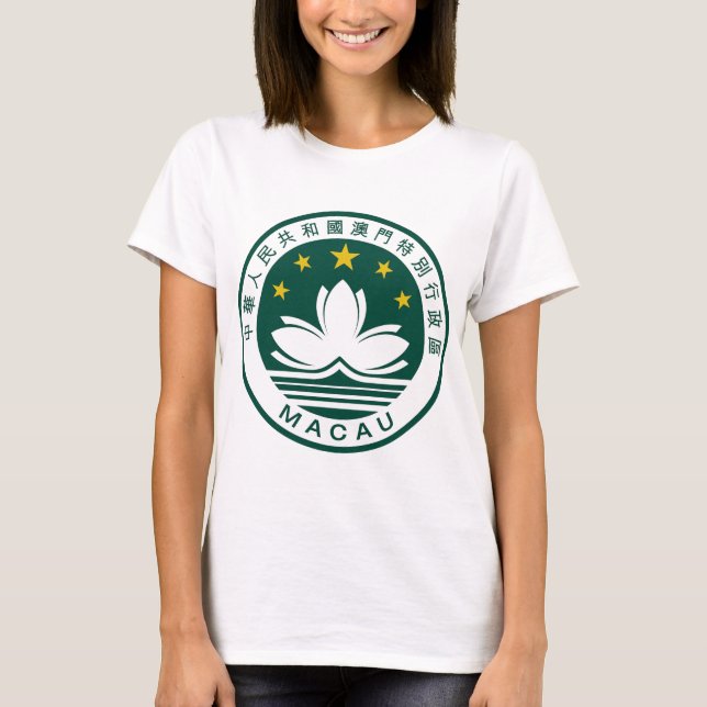 Camiseta Emblema nacional de Macao (China) (Anverso)