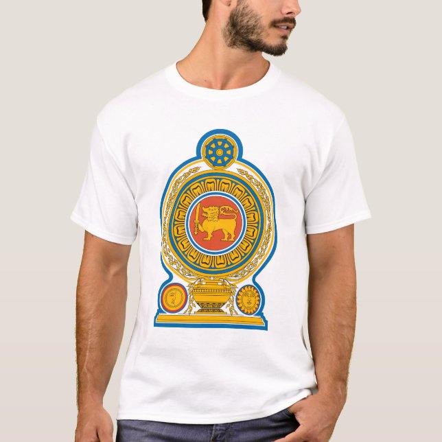 Camiseta Emblema nacional de Sri Lanka (Anverso)