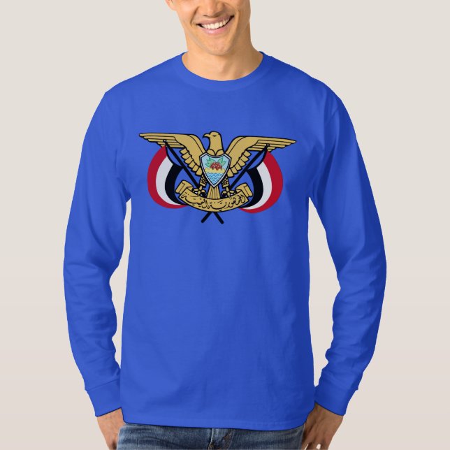 Camiseta Emblema nacional de Yemen Hoodie (Anverso)
