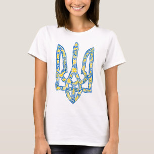 Camiseta Emblema nacional ucraniano trident tryzub