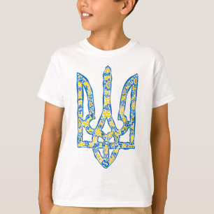 Camiseta Emblema nacional ucraniano trident tryzub