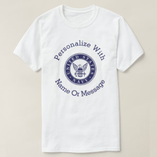 Camiseta Emblema personalizado de la marina americana