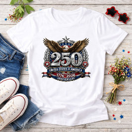 Camiseta Emblema plateado semicuincuentenario patriótico