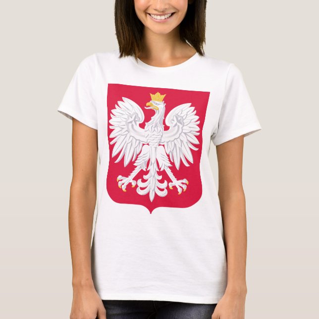 Camiseta Emblema polaco - Escudo de Polonia - Polska Herb P (Anverso)