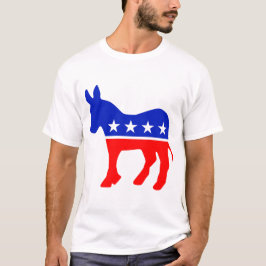 Camiseta Emblema político Fiesta democrático (Donkey)