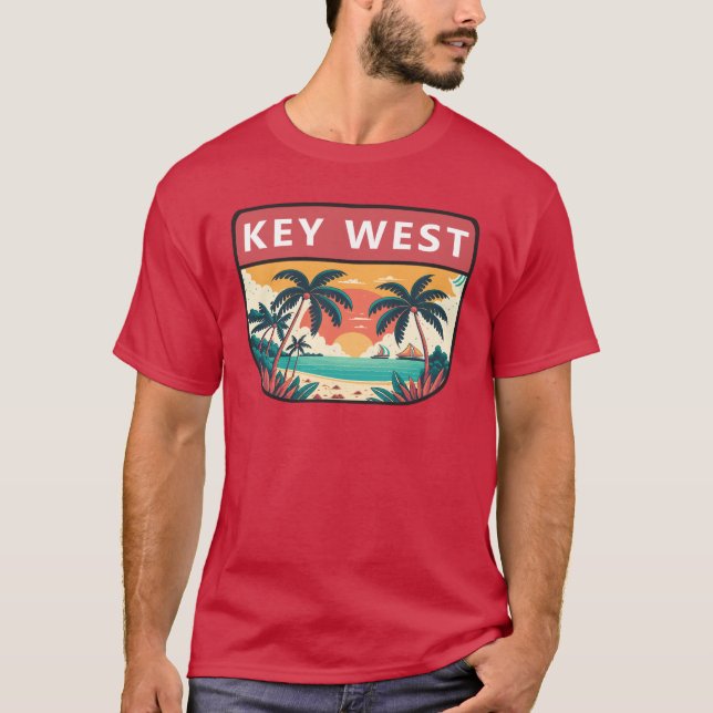Camiseta Emblema retro de la clave oeste de Florida (Anverso)