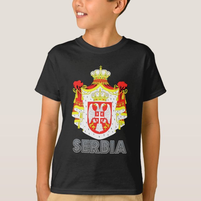 Camiseta Emblema servio (Anverso)